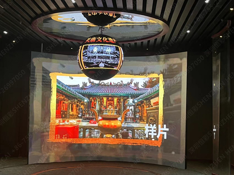 運(yùn)城天下關(guān)公廟，LED顯示屏項(xiàng)目
