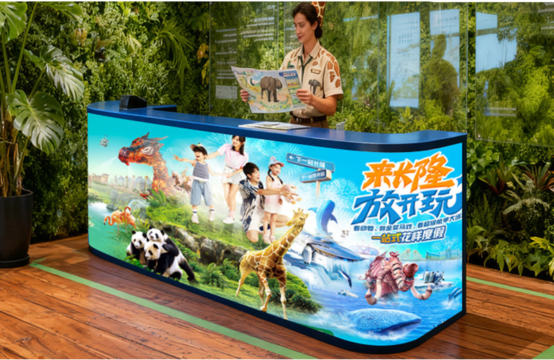 LED吧臺前臺可移動顯示屏
